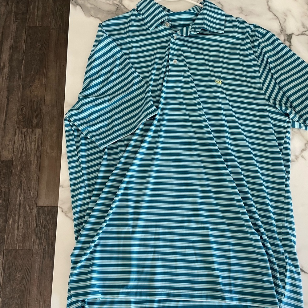 Southern Marsh Striped Performance Polo (XXL)